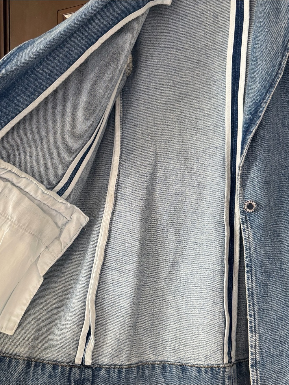 WeWoreWhat Denim Blazer, Size Medium - Picture 6 of 13